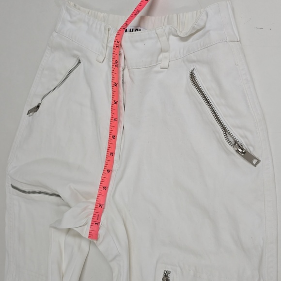 I. Am. Gia Elevara Cargo Pant in White with Zippers Woman's  - Picture 7 of 9